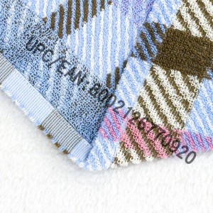 JMD TEXTILE Zestaw ręczników łazienkowych, 4 sztuki Ręcznik żakardowy w kratę w stylu brytyjskim, duże ręczniki kąpielowe 100% bawełna, ręcznik kąpielowy Basen Gym Hotel Travel, wyposażenie pokoju w akademiku College, ręczn...