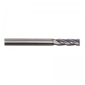 Frez pełnowęglikowy, powlekany AlTiN, 4 ostrza, średnica 3/16 \