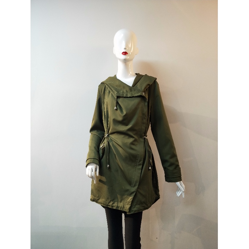 DAMSKA KURTKA KHAKI IRREGULAR RLWJ0001