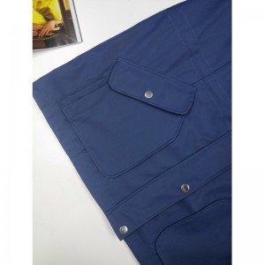 GRANATOWA KURTKA GUMOWA DAMSKA RLWJ0015