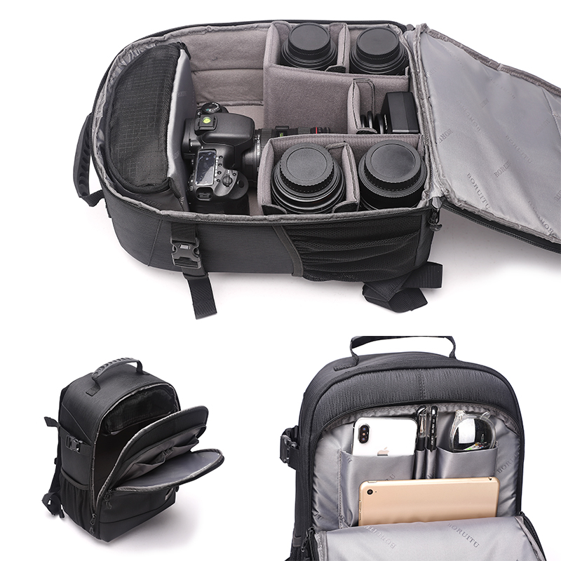 BRTMA150 Profesjonalny mały przenośny plecak na aparat nylonowy statyw plecak na aparat diat plecak