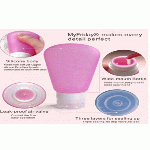 Silikonowe butelki podróżne