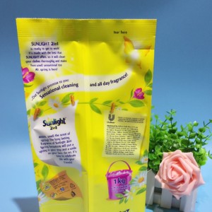 Stojąca wylewka plastikowa płyn do prania woreczek z płynnym mydłem / opakowanie detergentu do prania