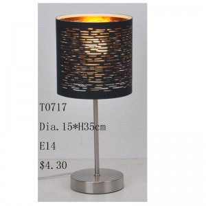 Lampa stołowa z abażurem wycinanym laserowo