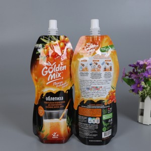 szczelna, specjalna specjalna butelka na sok z iniekcji lub plastikowa torebka w kształcie słoika