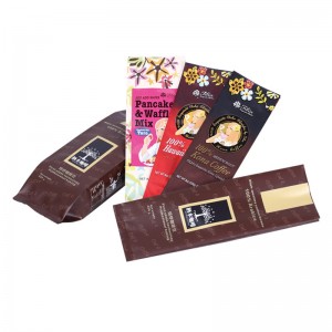 Torba na kawę Opakowanie Ziplock Torba na kawę z zaworem Blaszany krawat Niestandardowe drukowane biodegradowalne torby wentylacyjne Air Vent Niestandardowe drukowane płaskie dno