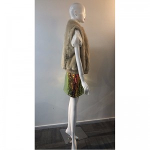 KREMOWY PŁASZCZ KREMOWY DAMSKI RLWF0002