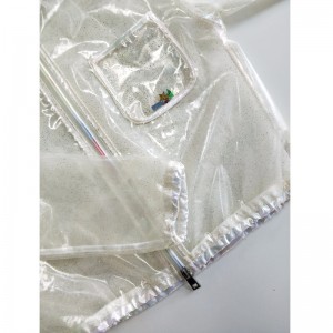 Lśniąca kurtka dziecięca TPU RLCTJ0002N