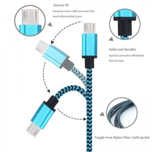 Kabel danych pleciony z nylonu