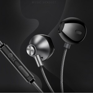 Wygodne noszenie przewodowych słuchawek dynamicznych stereo HiFi