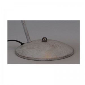 Lampa stołowa z metalową funkcją regulacji klosza i białym szczotkowanym złotem