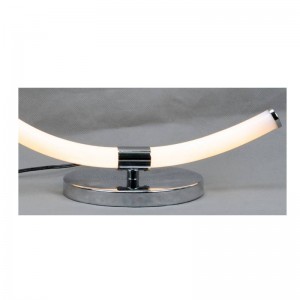 Lampa stołowa LED z akrylową rurką w kształcie litery C.