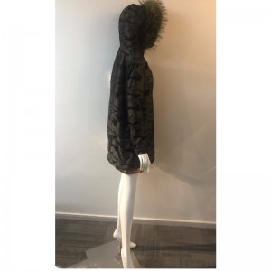 PŁASZCZ Z KAPTUREM CAMO RLWPC0042