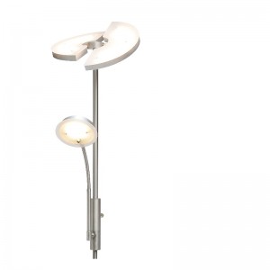 Wysokonapięciowa lampa podłogowa LED matka i syn z półokrągłym panelem LED