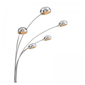 Nowoczesna lampa podłogowa z marmurową podstawą