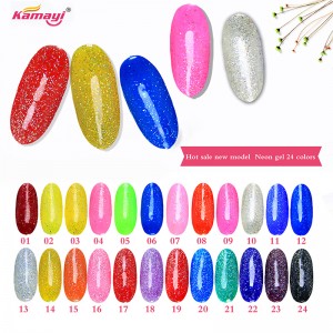 Kamayi OEM Custom 12ml Neon Gel Polish Pearl Color Series UV LED Gel Polish Długotrwały żel do paznokci w sprzedaży hurtowej
