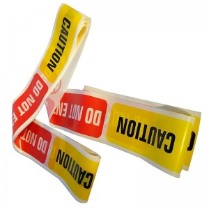 Najwyższa jakość fabryczna cena żółta bariera ostrzegawcza PE specjalnie wydrukowana taśma zabezpieczająca