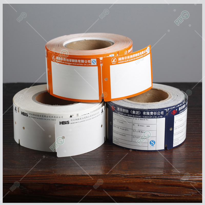 Etykiety PET odporne na wysoką temperaturę, papier naklejkowy z niestandardowym kodem QR, wstążka do drukowania i elastyczny druk