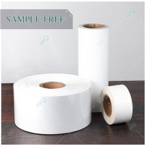 Etykiety PET odporne na wysoką temperaturę, papier naklejkowy z niestandardowym kodem QR, wstążka do drukowania i elastyczny druk