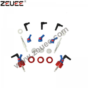 Sprzęt do automatycznego montażu dysz medycznych z plastikową butelką