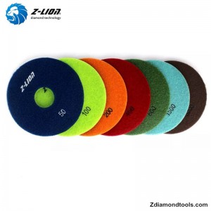 ZL-123D suche polerki z żywicy do granitu, marmuru, sztucznego kamienia