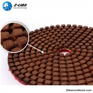 Diamentowe podkładki ZL-123F z wypełnieniem miedzianym do kamienia