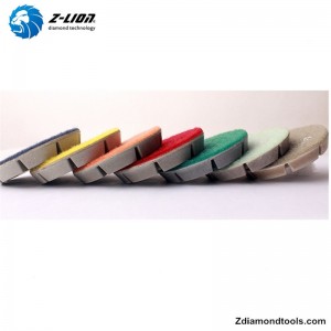 ZL-16KM żywiczne podkładki do polerowania betonu z wypełnieniem-metal