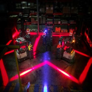 Układarka LED Bezpieczeństwo Jasnoniebieski \/ Czerwony kolor