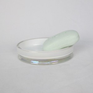 Zestaw łazienkowy z jasnego szkła