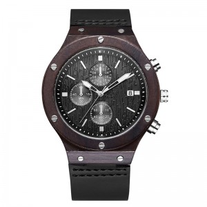 Męskie drewniane zegarki Lekkie zegarki kwarcowe w stylu vintage