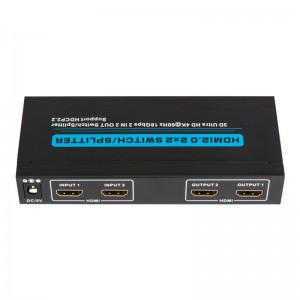 V2.0 Obsługa przełączników \/ rozdzielaczy HDMI 2x2 3D Ultra HD 4Kx2K @ 60Hz HDCP2.2