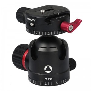 Niskoprofilowa głowica Kingjoy T20 z panoramiczną płytką szybkiego uwalniania