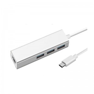 Adapter USB typu C na LAN (1000M) + adapter koncentratora USB 3.0x3