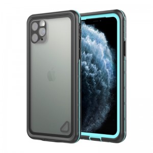 Najlepsza wodoodporna iphone 11 skrzynka tanich ratunkowych dla iphone11 wterproof puch dla iphone (niebieski) z przezroczystym oparciem