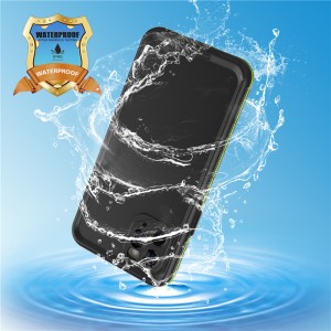 Uniwersalny wodoodporny uchwyt z handfonu wodoodporny aphone, wodoodporny telefon dla iphone 11 pro (czarny) z mocnym kolorem tylnej pokrywy