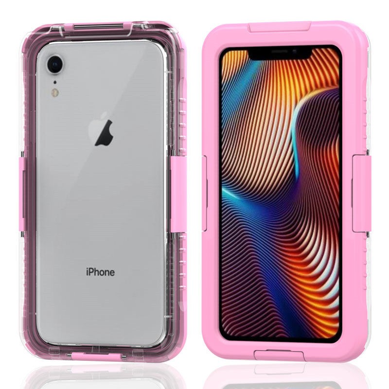 Tania aphone XR futerał ratunkowy wher&doublic 351; aby kupić podwodną apteczkę iphone wodoodporną na telefon i portfel (Różowy)