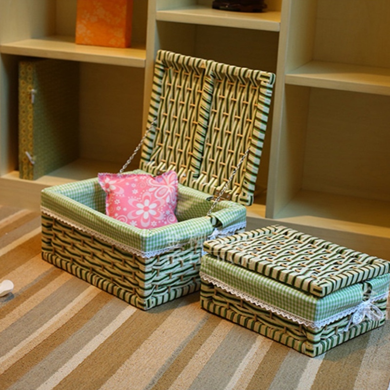 Kosz pościelowy z pokrywą