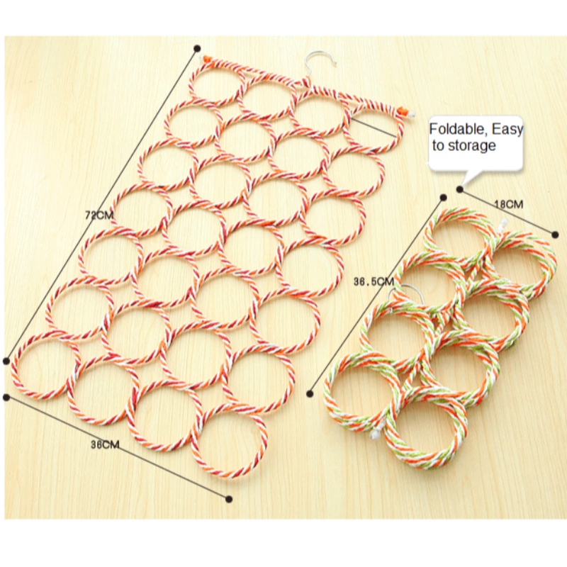 28 wieszaków na organizery z pętelkowym szalikiem