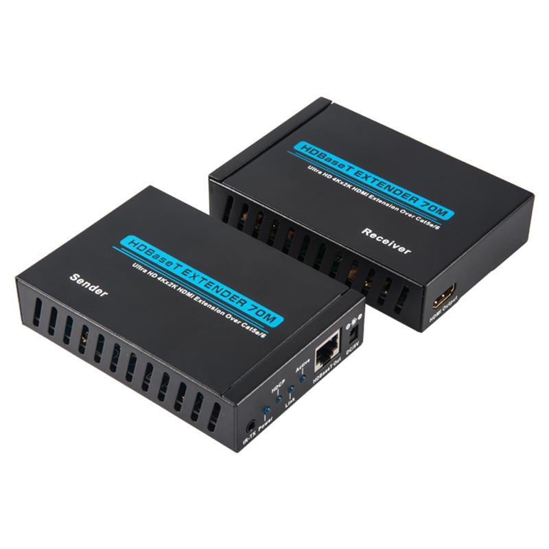 V1.4 4K HDBaseT HDMI Extender 100m nad pojedynczym cat5e/6 kablem 70m@4Kx2K/30Hz,100m@1080P/60Hz