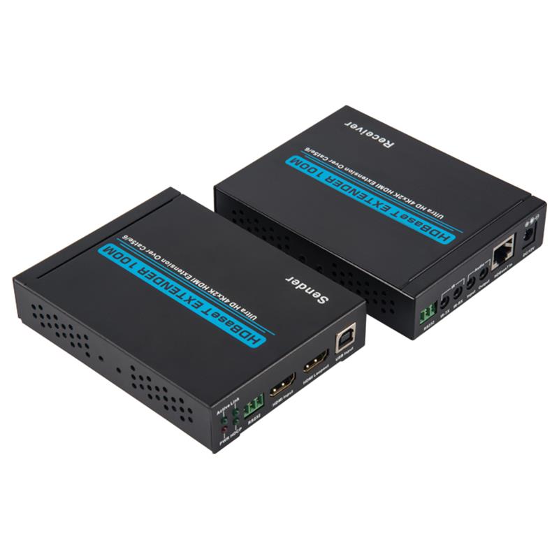 V1.4 4K HDBaseT HDMI KVM Extender 100m nad pojedynczym cat5e/6 cable100m@4Kx2K/30Hz