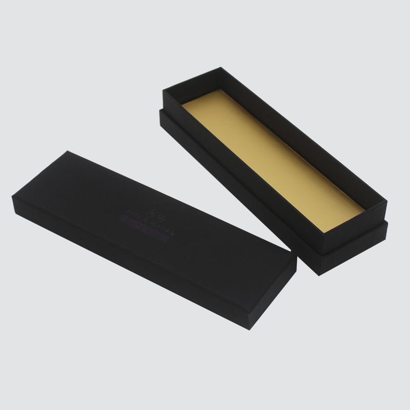 Dostosowane klasyczne czarne pudełko Biżuteria Naszyjnik Akcesoria Pudełko na prezent