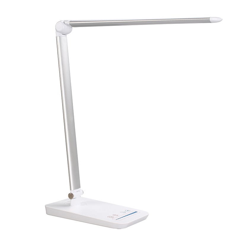 58x Dimmable Modern Office Wireless Charger Touch QI Light Led Desk Table Lamp USB Charging Port