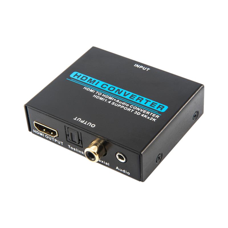V1.4 HDMI Audio Extractor Konwerter HDMI na HDMI + Audio Obsługa 3D Ultra HD 4Kx2K @ 30Hz