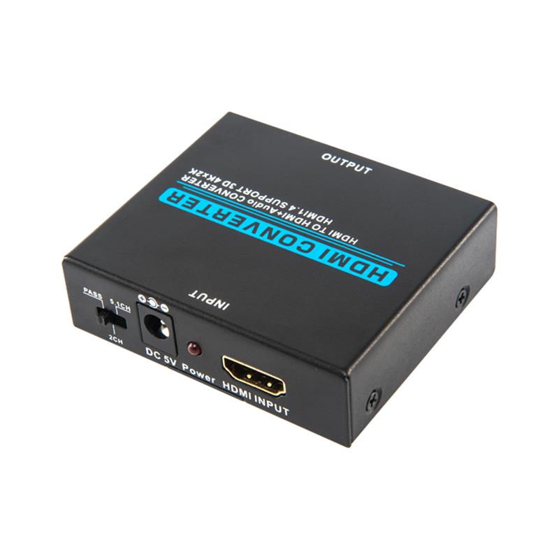 V1.4 HDMI Audio Extractor Konwerter HDMI na HDMI + Audio Obsługa 3D Ultra HD 4Kx2K @ 30Hz