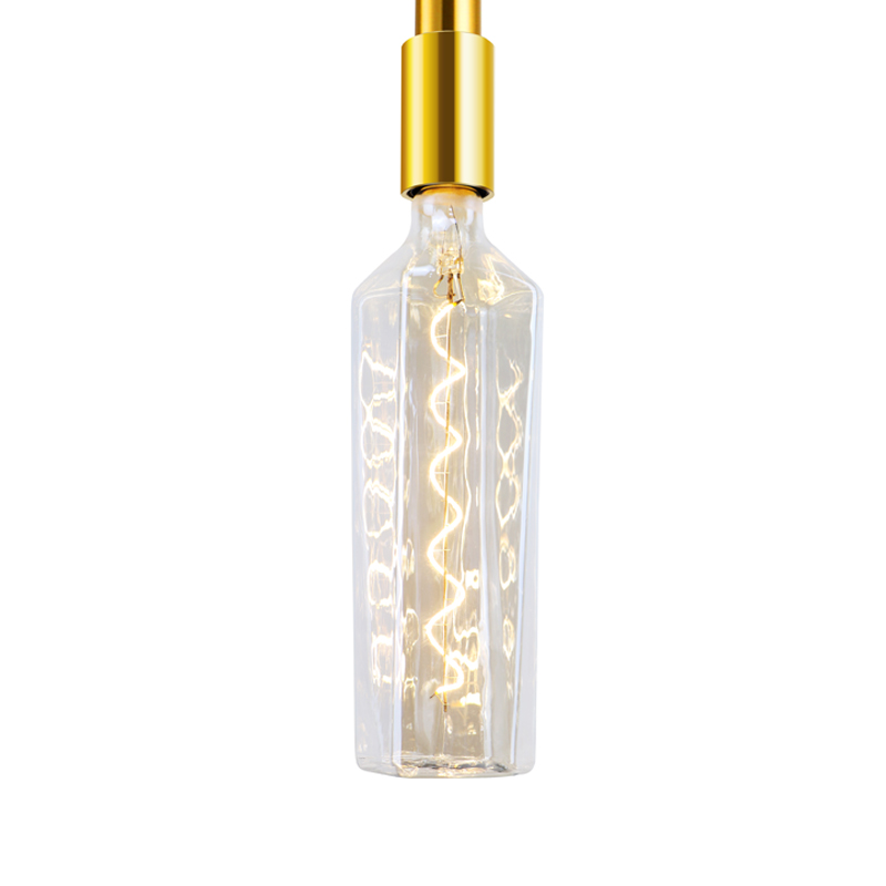 Whisky Gradient różowy 4W kształt butelki Wielokolorowa dekoracja Moda Spiralne żarnikowe światło LED