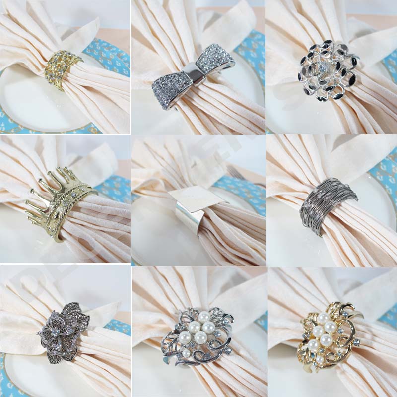 Atrakcyjny i wytrzymały metalowy pierścień na serwetki