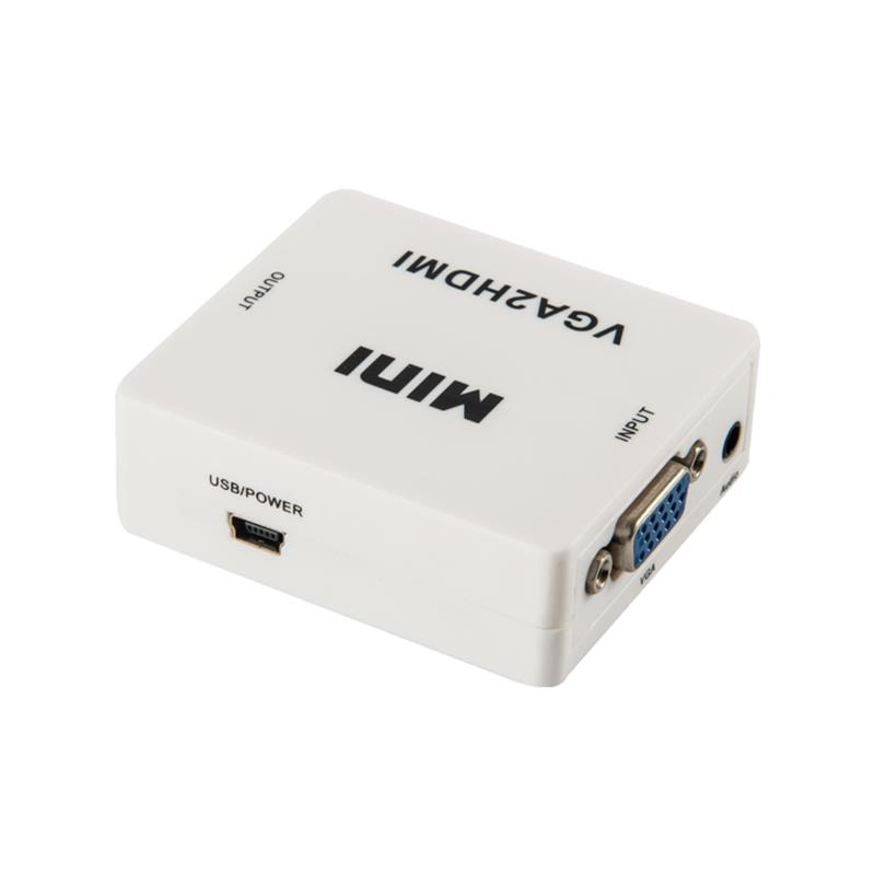 Mini Size VGA+Audio do konwertera HDMI 1080P