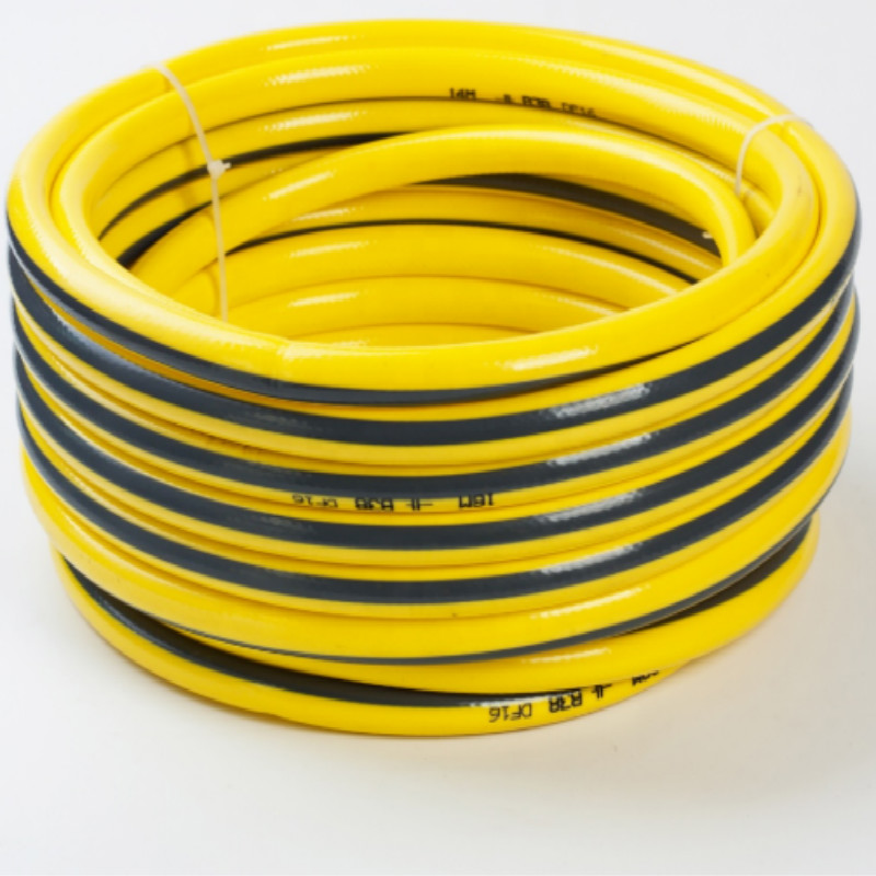 Kolorowy elastyczny wąż z oplotem wzmacniający wąż ogrodowy z PCV z tworzywa sztucznego