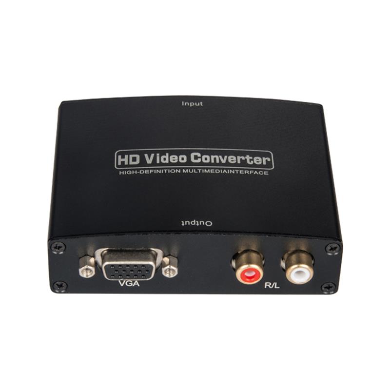 Konwerter audio HDMI TO VGA + R / L AUDIO 1080P