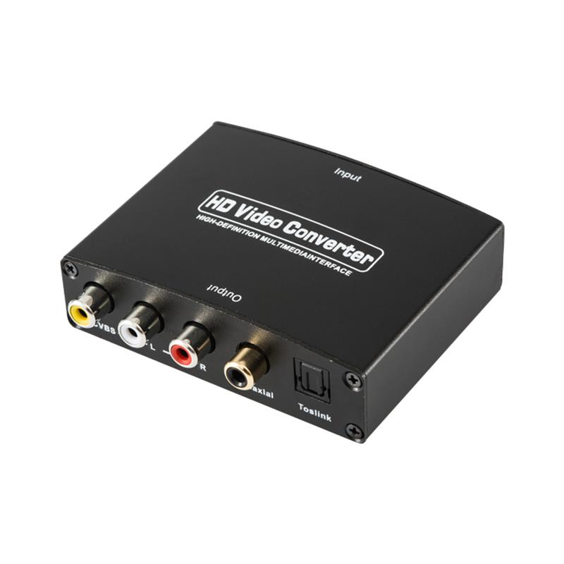 HDMI TO AV + Cyfrowy konwerter audio Auto Scaler 1080P
